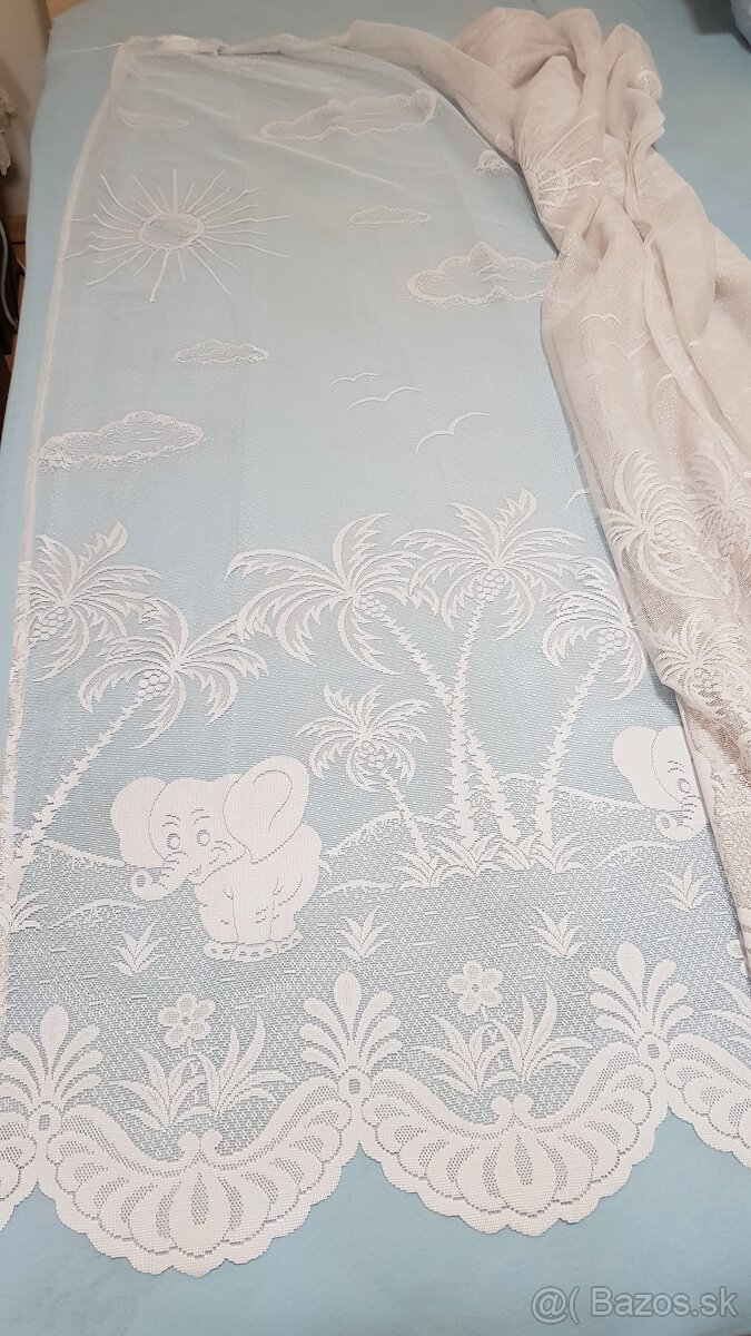 Krásna záclona s detským vzorom - 2