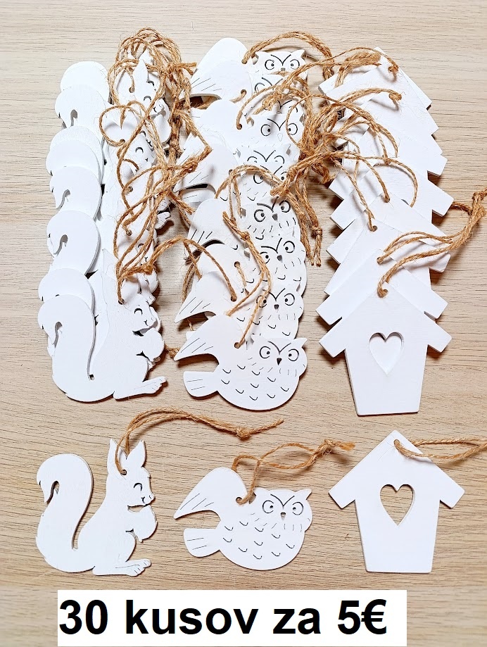 biele vianocne ozdoby - 2