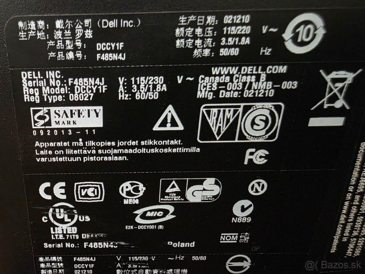 Dell Optiplex 960 F485N4J PC na administratívu a internet - 2