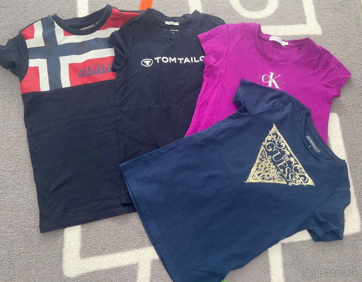 Tričko CK,Guess,Napapijri,Tom Tailor v.122 - 2