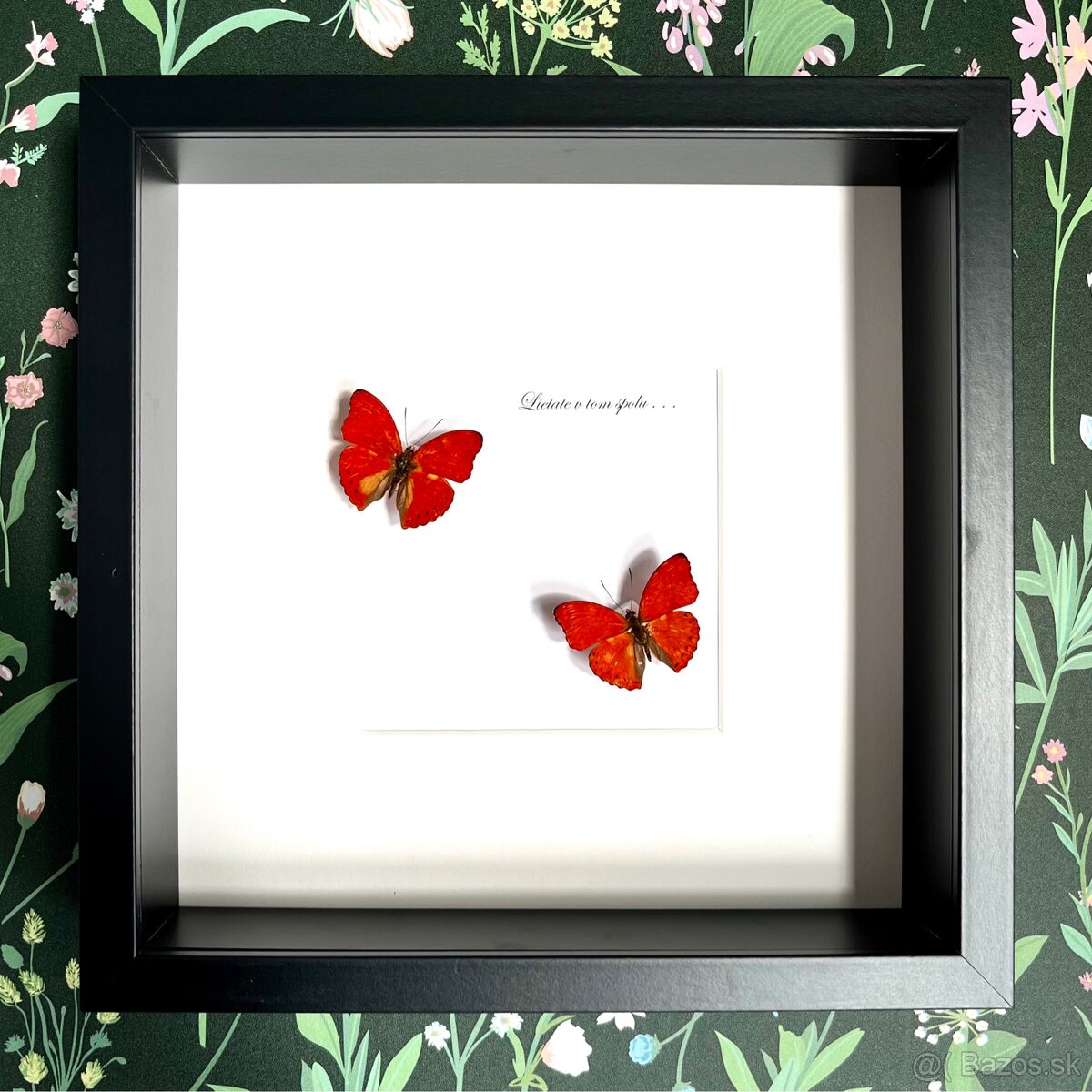 Svadobné motýle s venovaním - 2