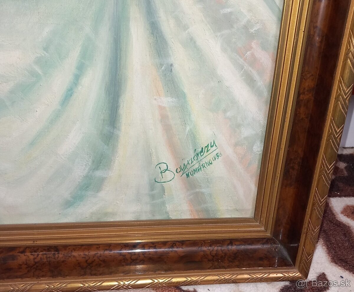 Predám signovaný obraz:.Balerina - 2