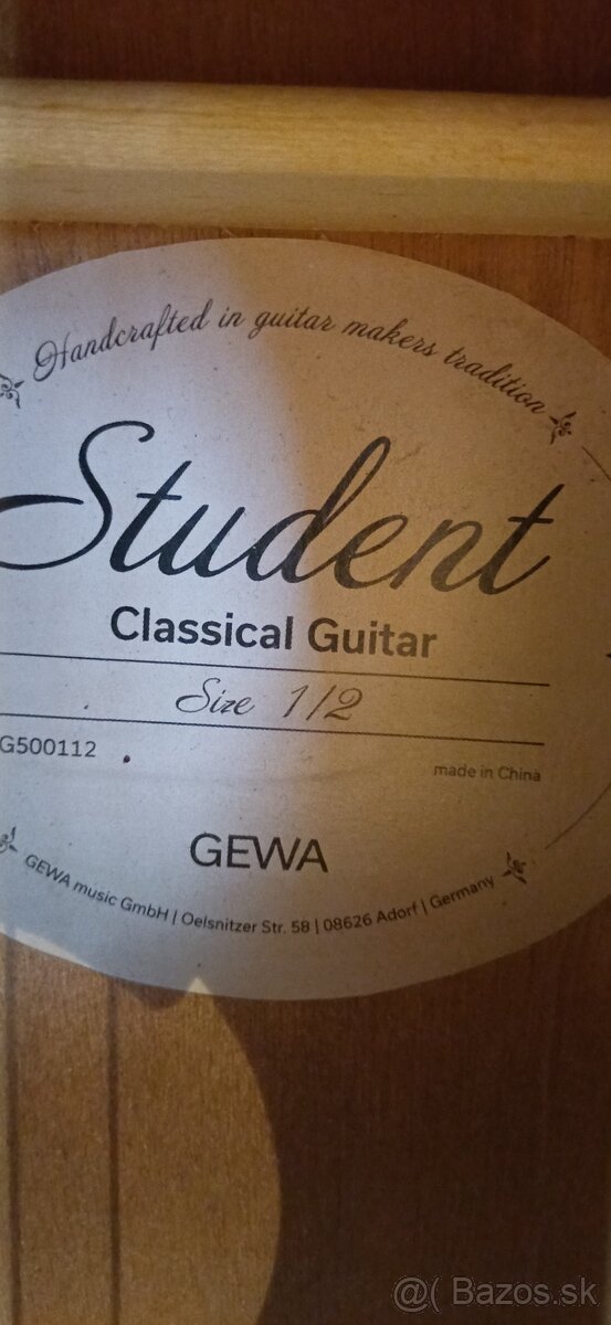 Akusticka gitara detska 1/2 s puzdrom - 2