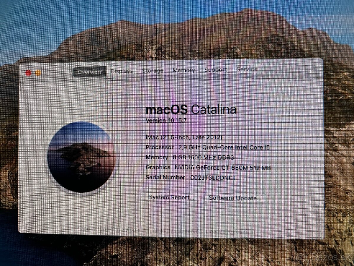 iMac 21,5" late 2012 - 2