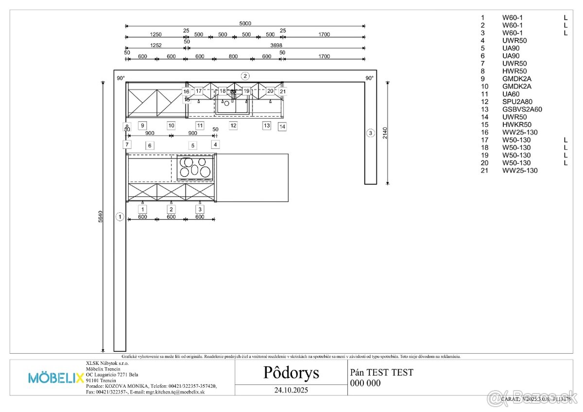 KUCHYNSKÁ LINKA NIZZA - MOBELIX - 2