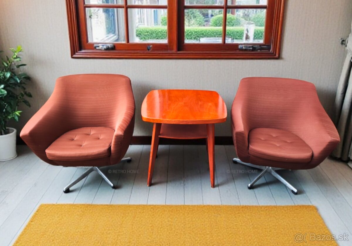 Retro otočné kreslá - 2