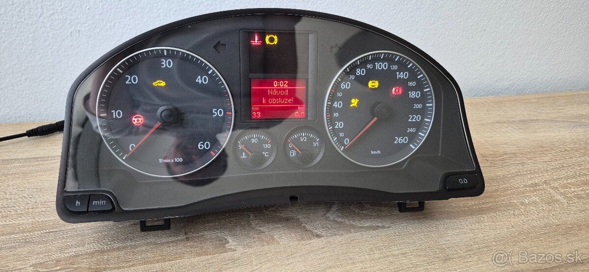tachometer volkswagen golf 5 touran diesel - 2