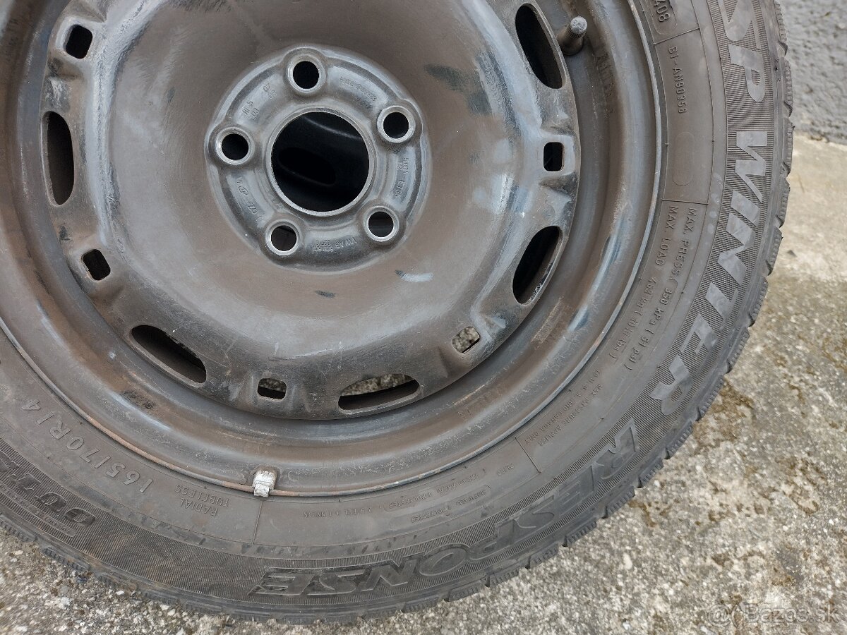 Predám letné pneumatiky s plechovými diskami - 2