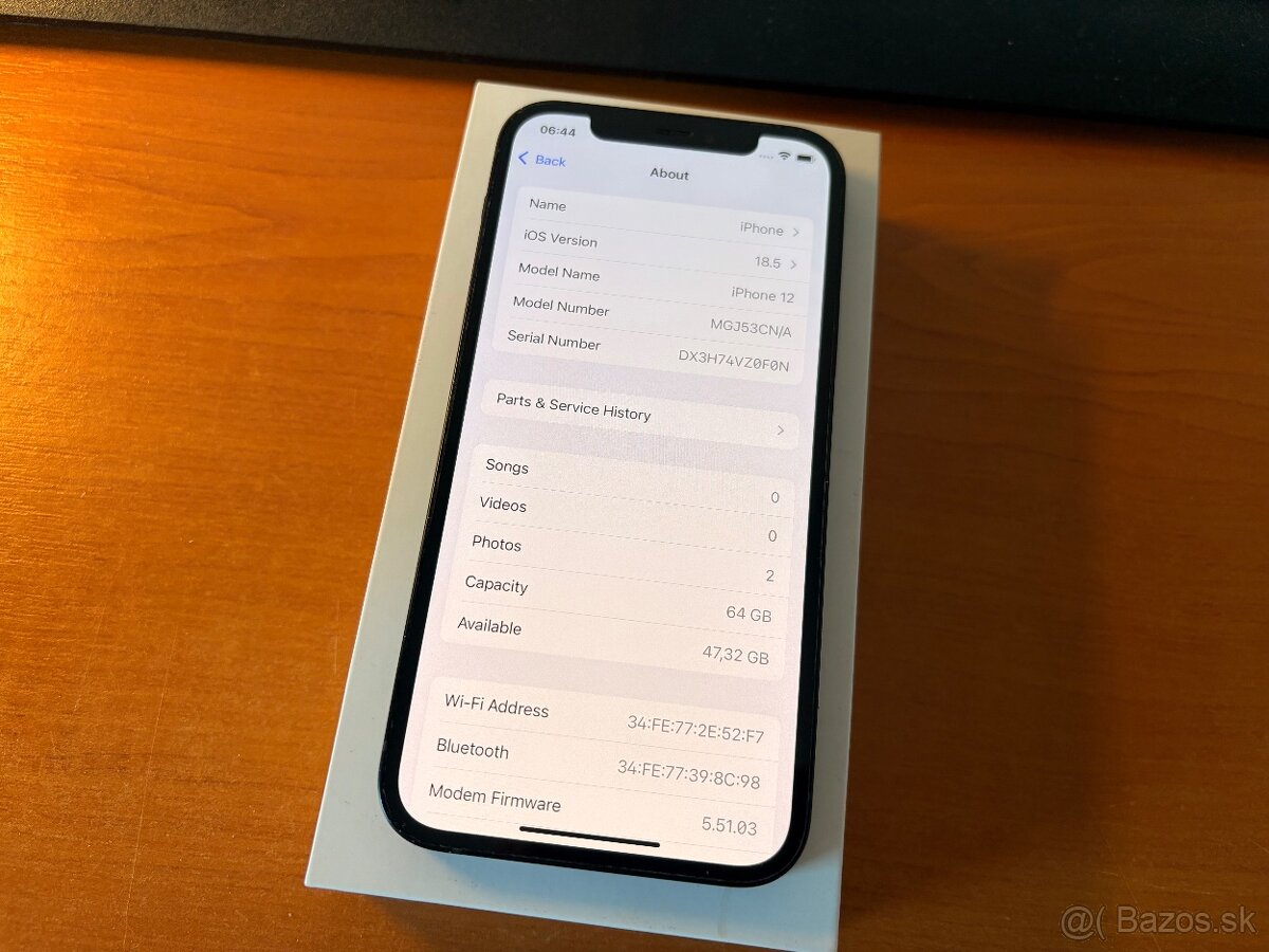 iPhone 12 64GB Black - 2