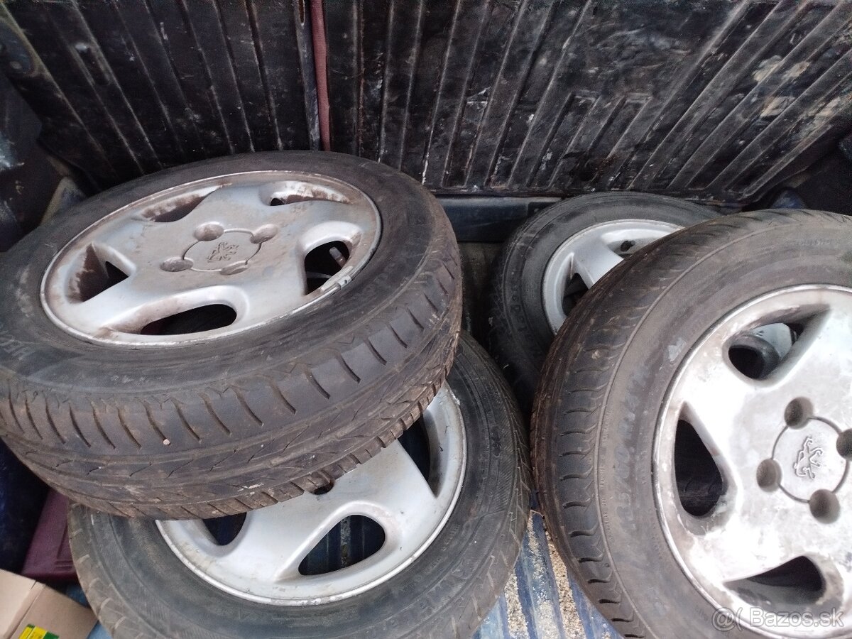 Elektróny +letné gumy 185/60 R14 - 2