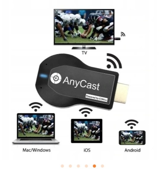 Adaptér Wi-Fi AnyCast M2 Plus na TV streaming - 2