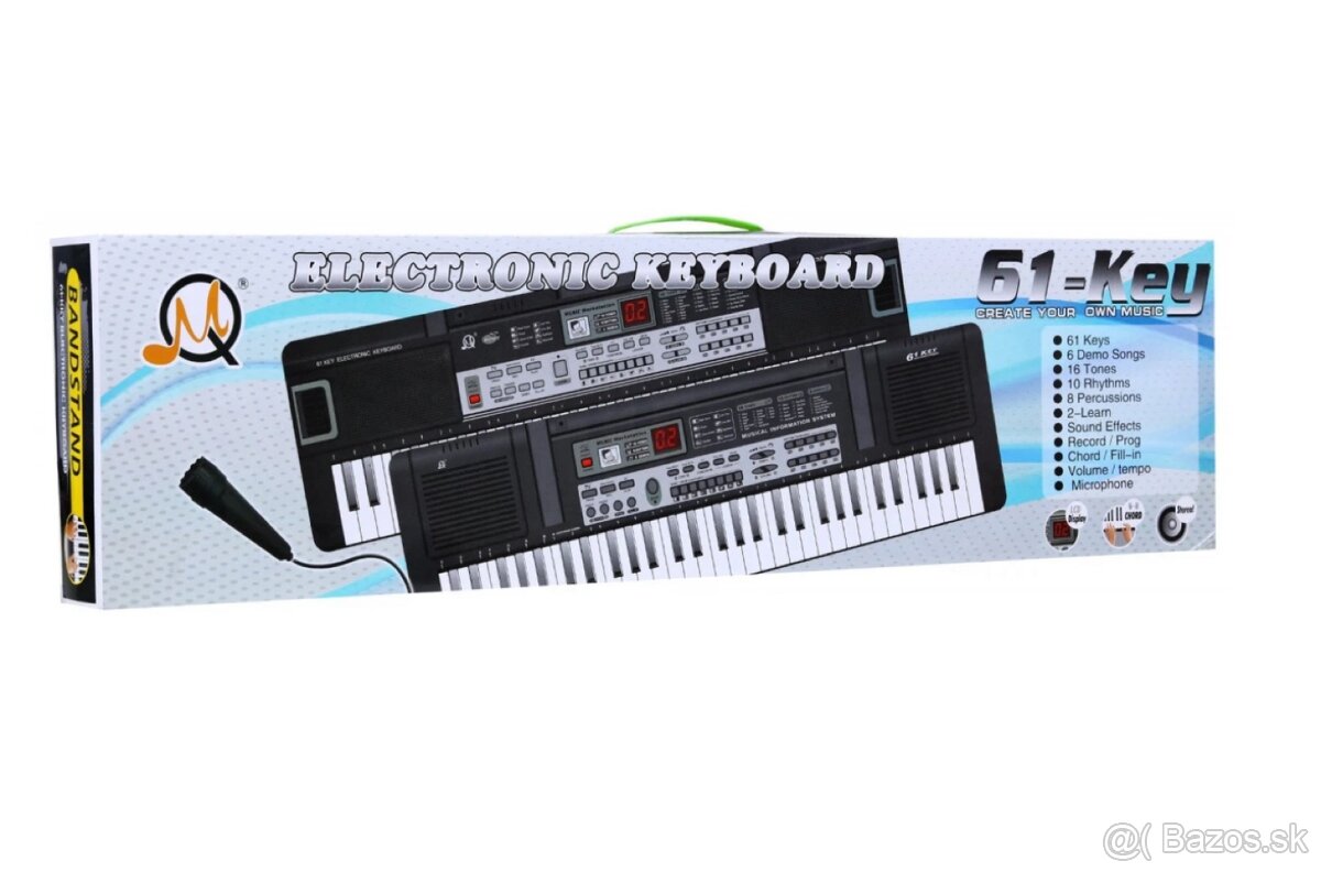 Detské klávesy /61 kláves/ s mikrofónom + USB - 2