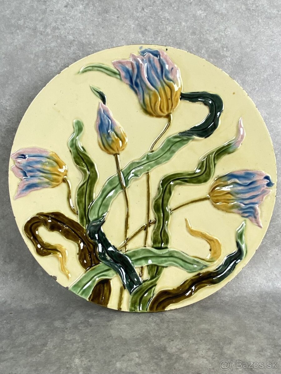 Kremnická kamenina Secesné taniere 32cm - 2