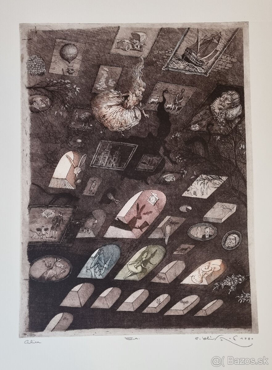 Predám grafické práce Petra Kľúčika a tiež grafiky od iných - 2