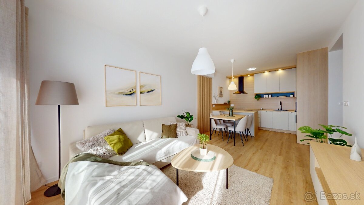 Kompletne zariadený 2 izbový byt v novostavbe, parkovanie - 2