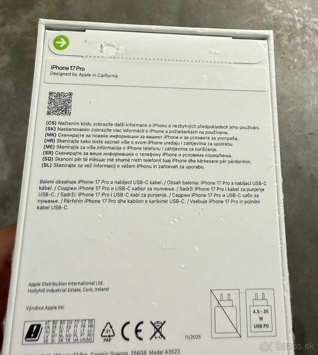 Predám IPhone 17 pro 256 GB oranžový - 2