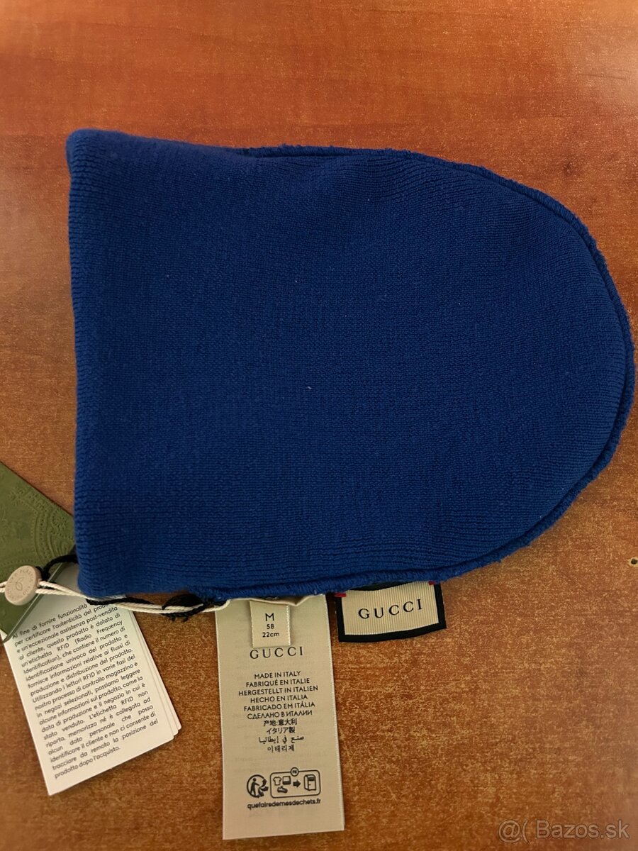 Autentická pánska Gucci čiapka s vystúpeným logom - 2