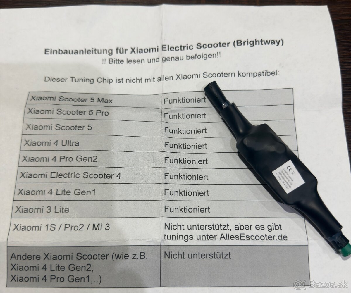 Predam Chip na odblokovanie rychlosti Xiaomi scooter - 2