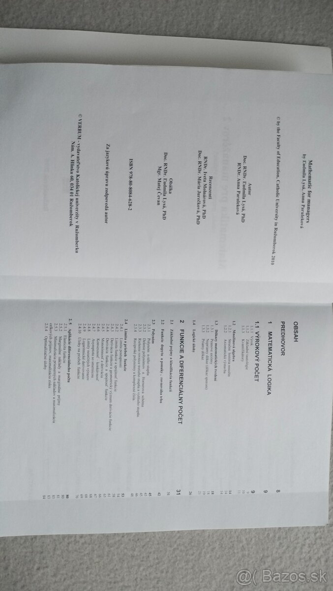 Matematika pre manažérov 2 - 2