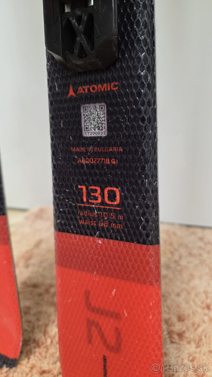 Detské lyže Atomic 130cm + palice 110cm - 2