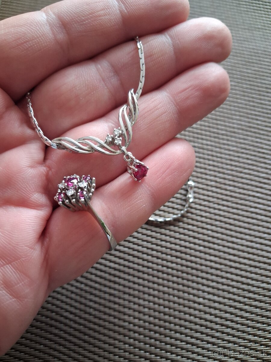 Zlatý set - náhrdelník a prsteň - 2