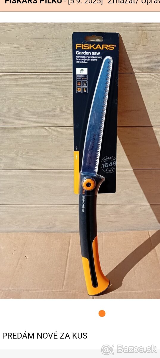 PÍLKY FISKARS A FELCO - 2