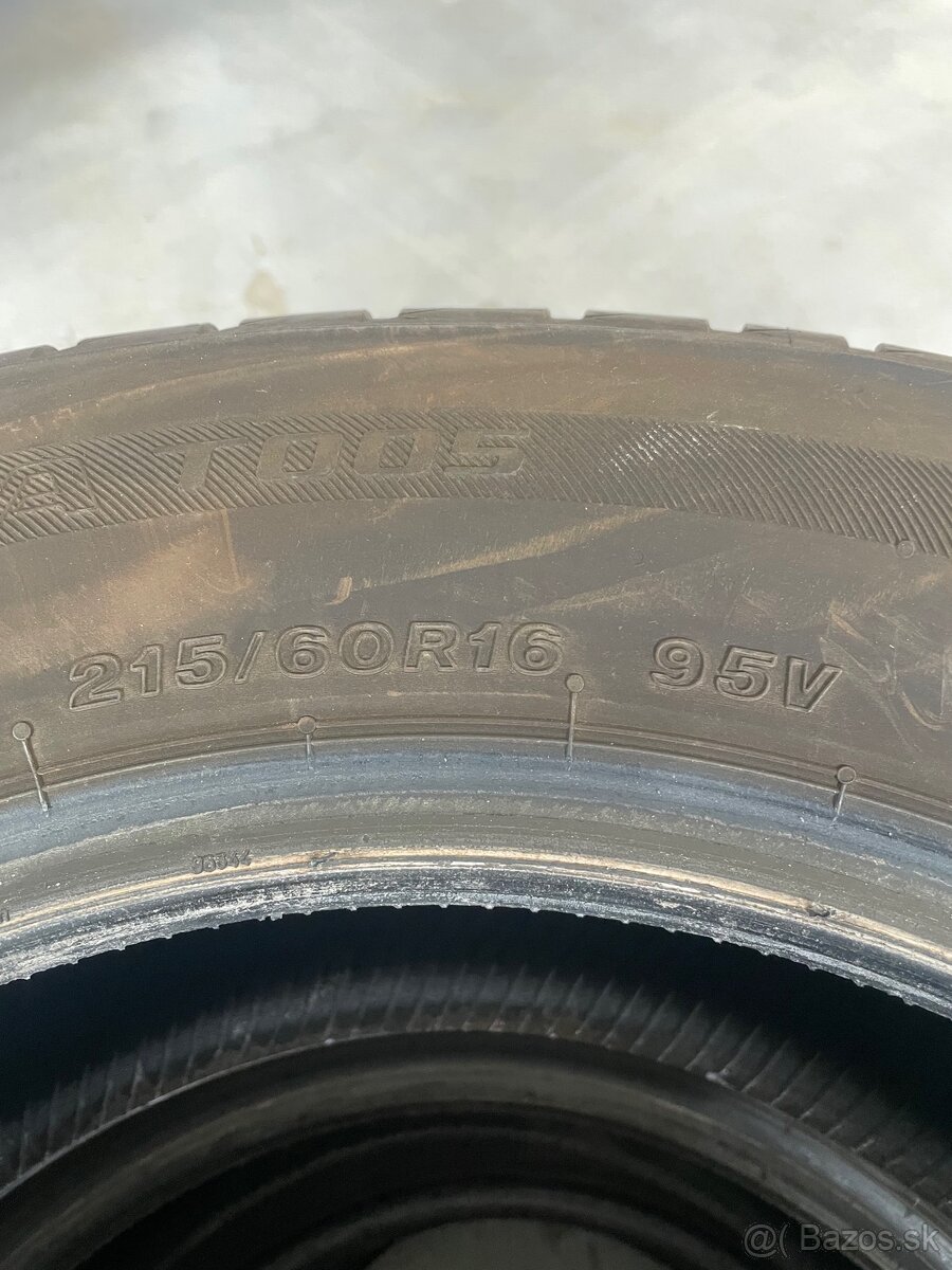 215/60 R16 Bridgestone letné - 2