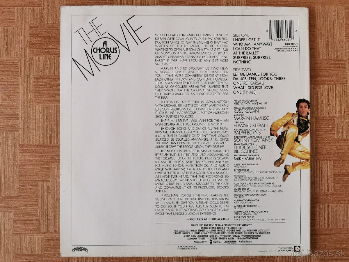 LP CHORUS LINE Soundtrack - 2