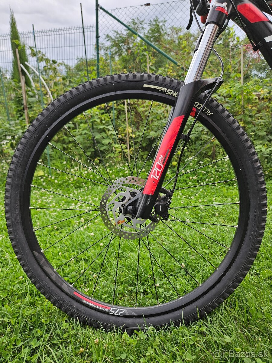 Horský celoodpružený bicykel - Rockrider ST 530 S 27,5 - s d - 2