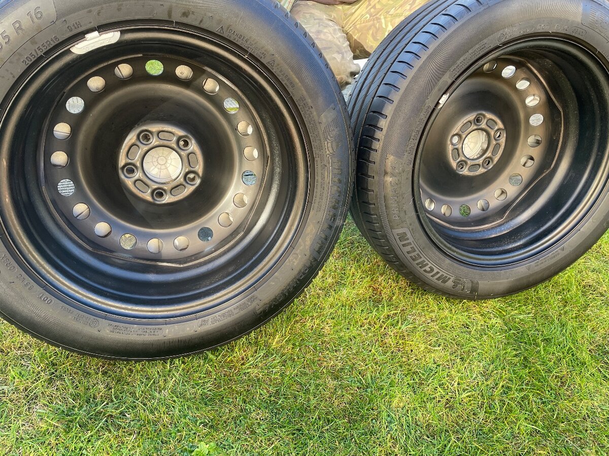 Plechové disky 5x108 s pneu - 2