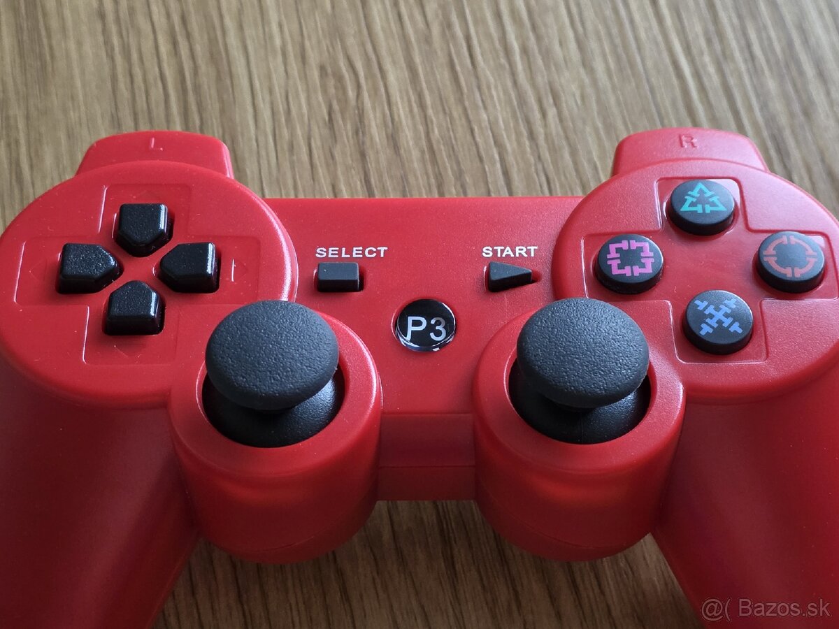 Bezdrôtový ovládač na PS3 Red - 2