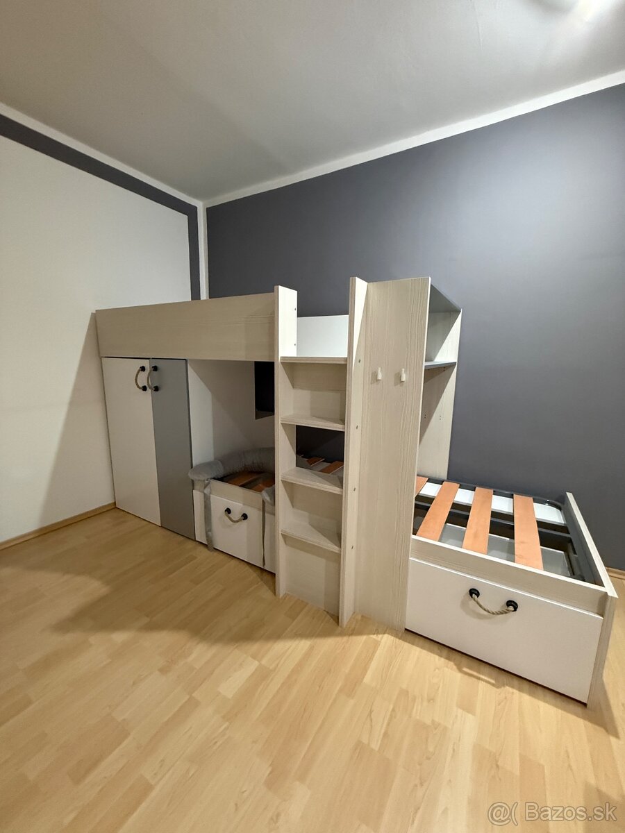 Poschodová posteľ s úložným priestorom - 2