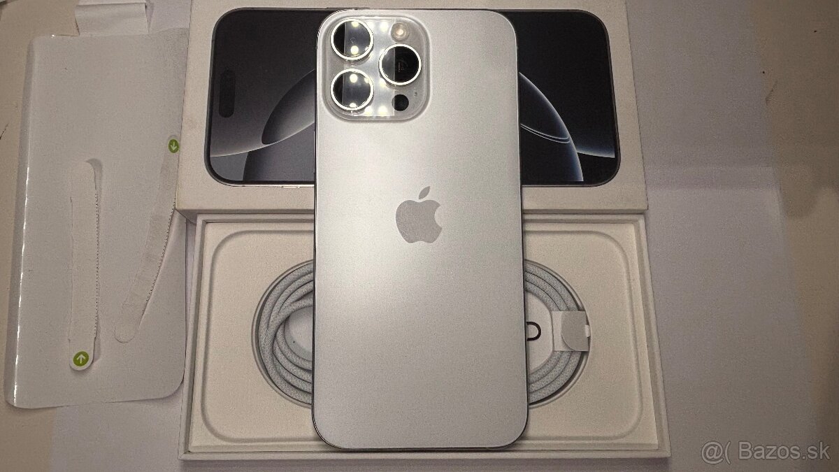 Mobilný telefón Apple iPhone 16 Pro Max 256 GB biely titán - 2