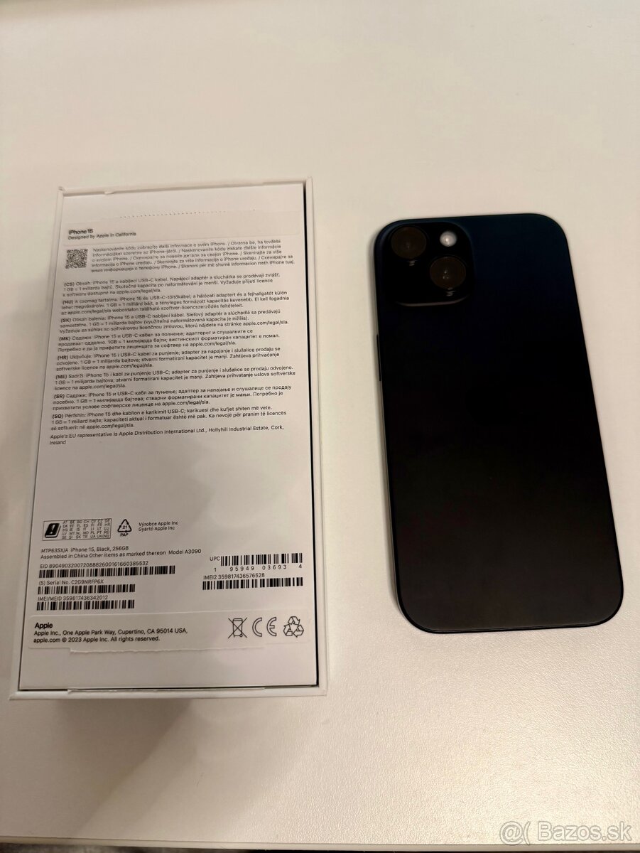 Apple iPhone 15 256GB Black - 2