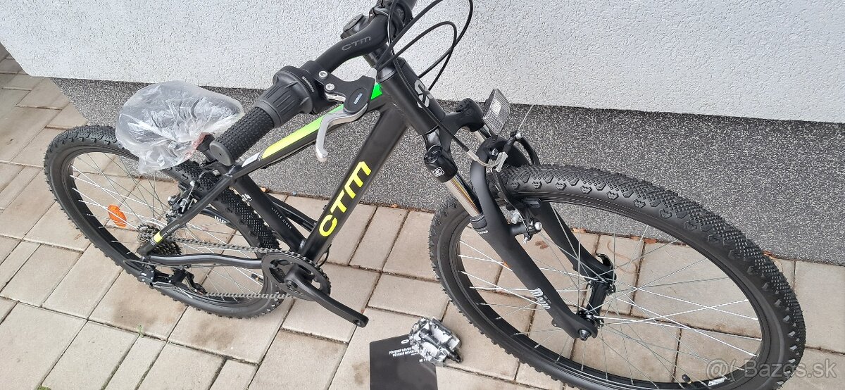 detský 24´´ CTM rocky, odpružena vidla, pre deti 7-10 rokov - 2