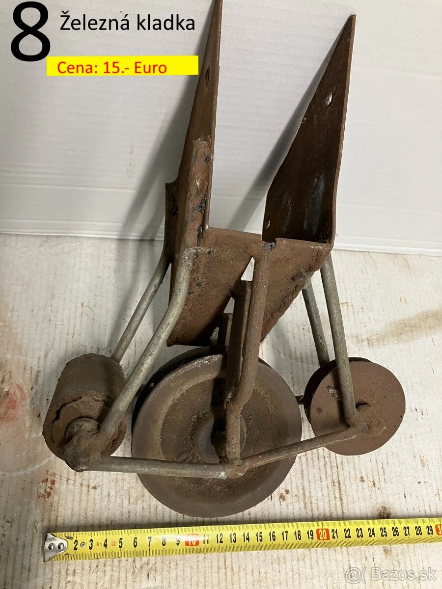 Kladky závesné a plné kolesá na vozíky - 2