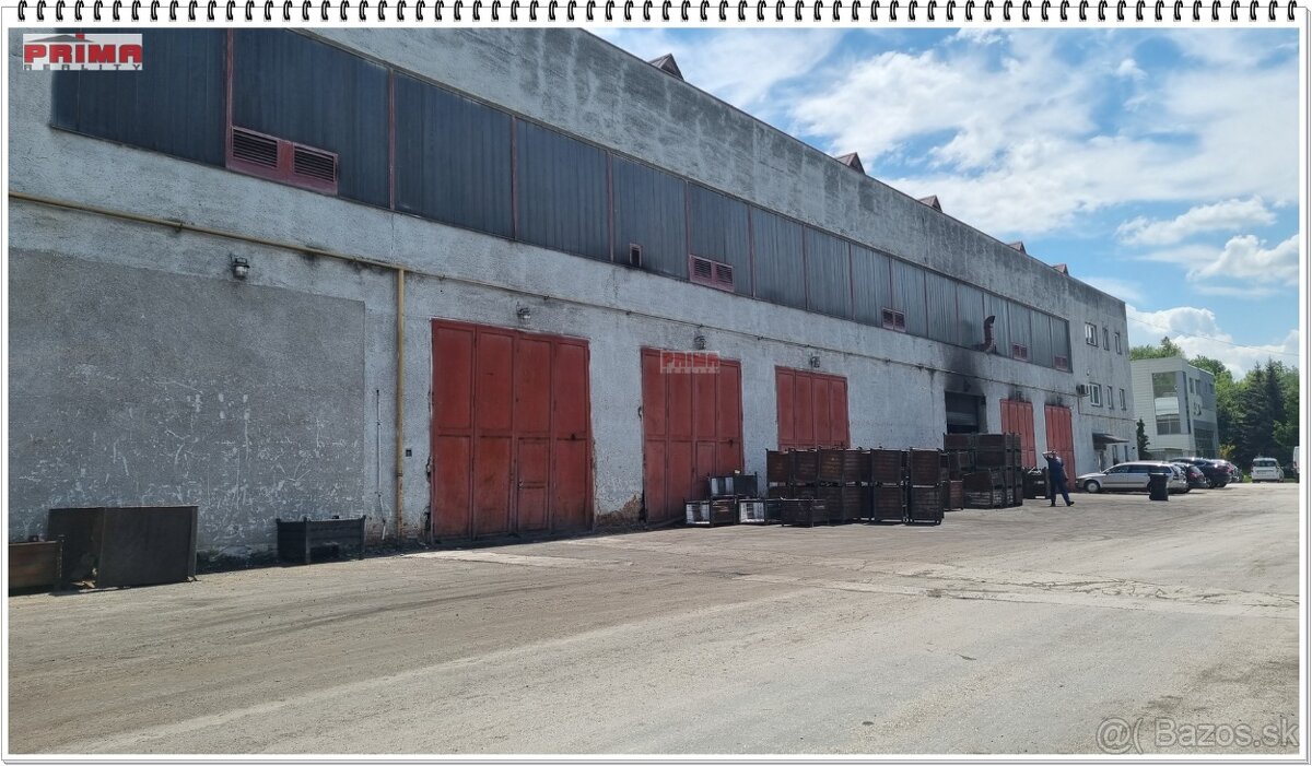 ID 2811 Predaj: Priemyselný objekt – výrobná hala 3. 077 m2 - 2