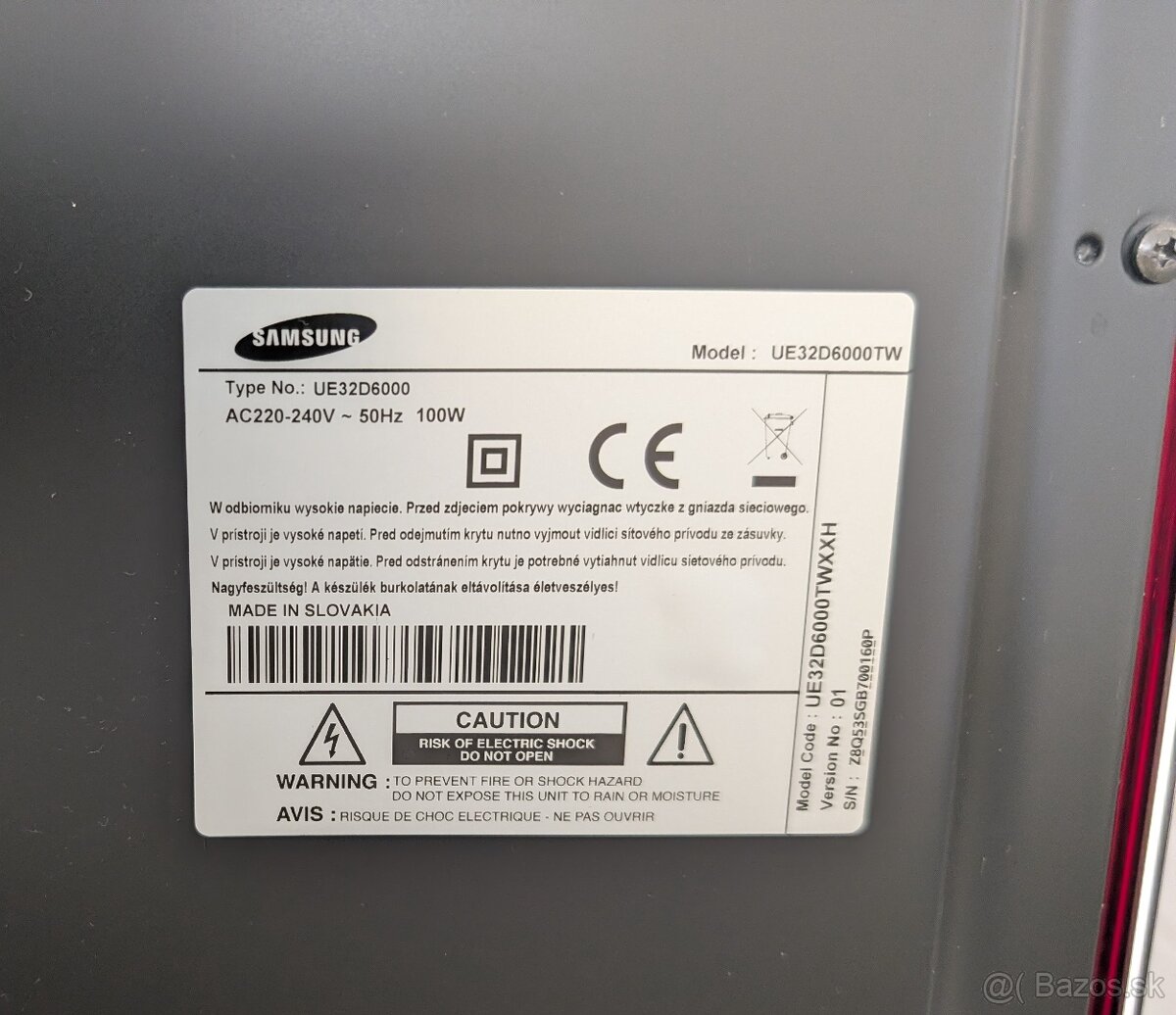 SAMSUNG TV32D6000 - 2