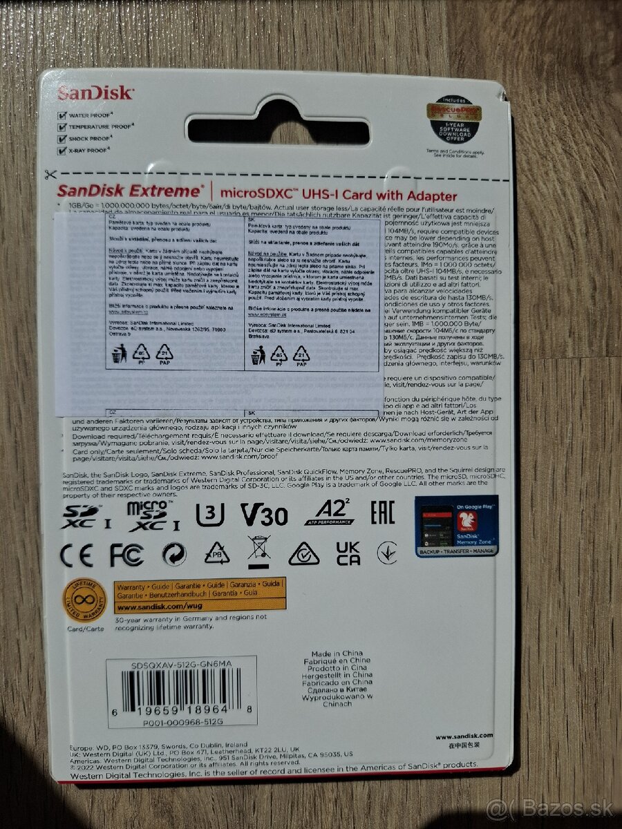 Pamäťová karta SanDisk Extreme microSDXC 512GB - 2