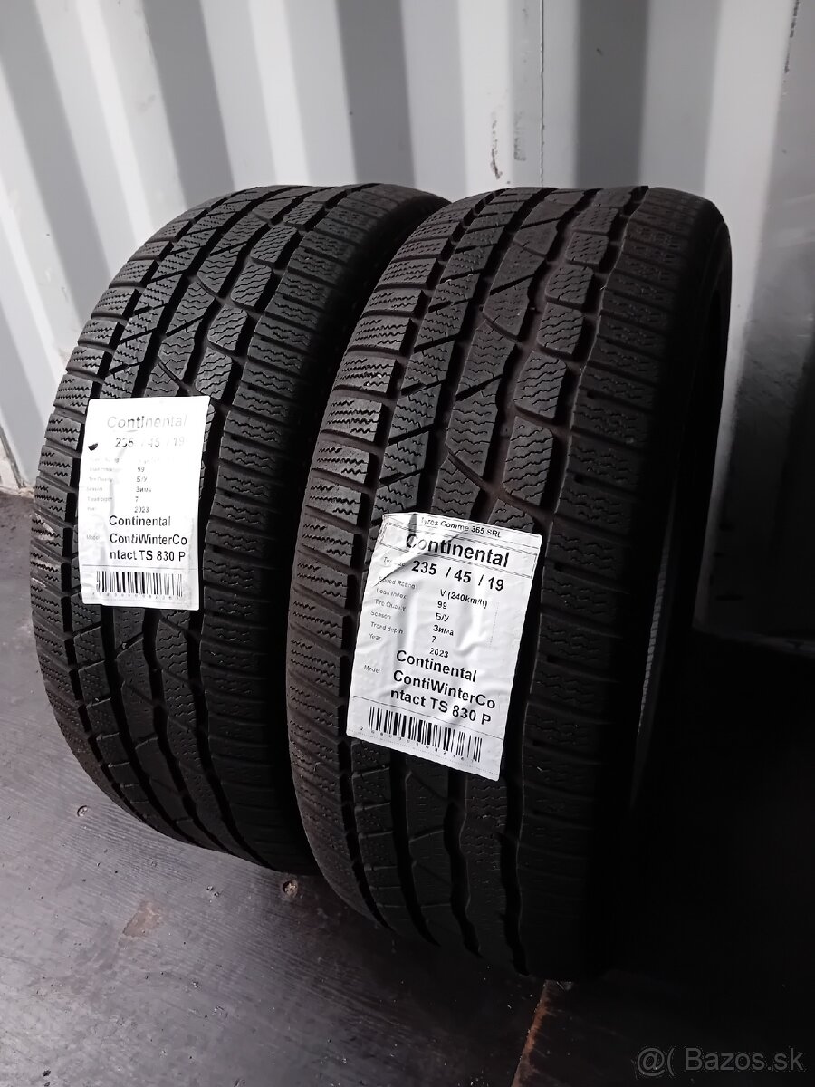 2x zimné pneu 235/45R19 Continental 2023 - 2