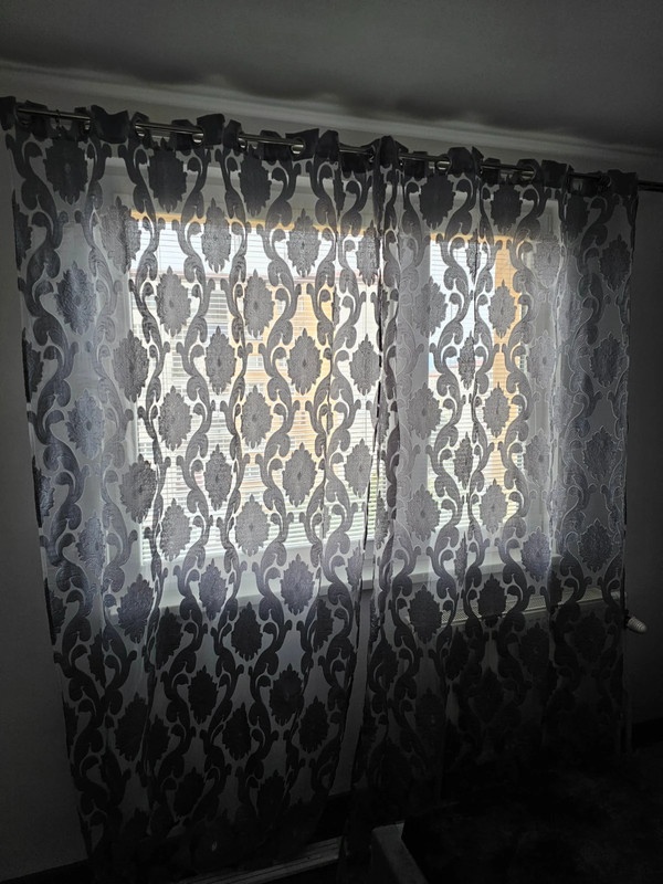 Záclona s ornamentom 2ks - 2