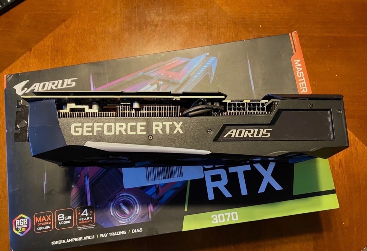 GIGABYTE NVIDIA GeForce RTX 3070 AORUS Master 8GB GPU - 2