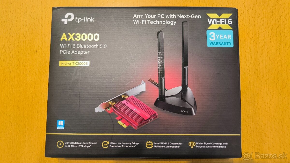 Adaptér PCIe WiFi 6 Bluetooth 5.0 TP-Link Archer TX3000E - 2
