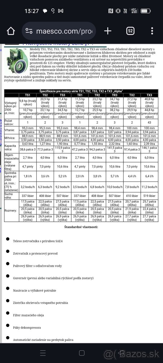 Lister Petter motor TS 3 - 2