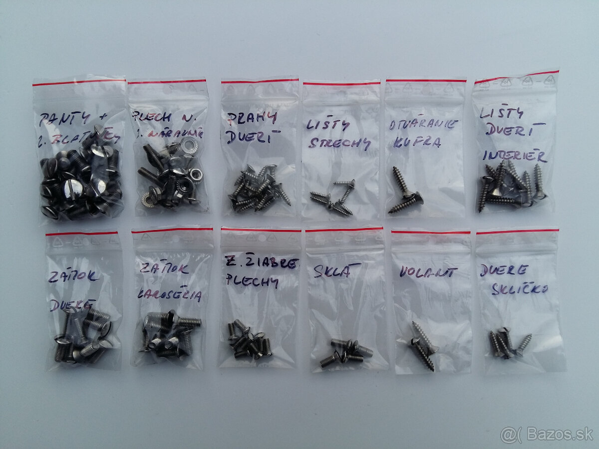 škoda 110 R sada skrutiek - 2