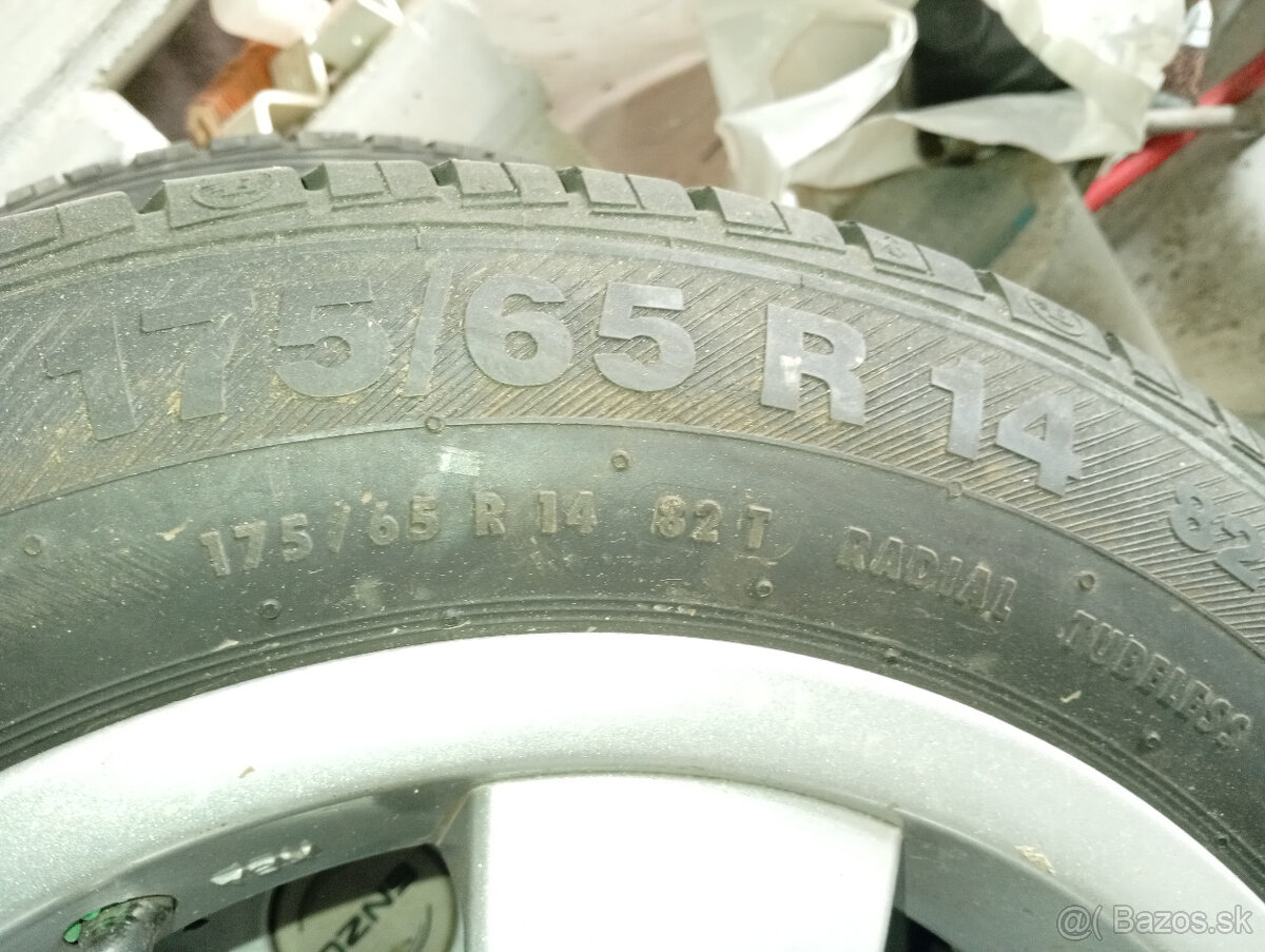 predám hliníkové disky a pneu 4x108 - 2