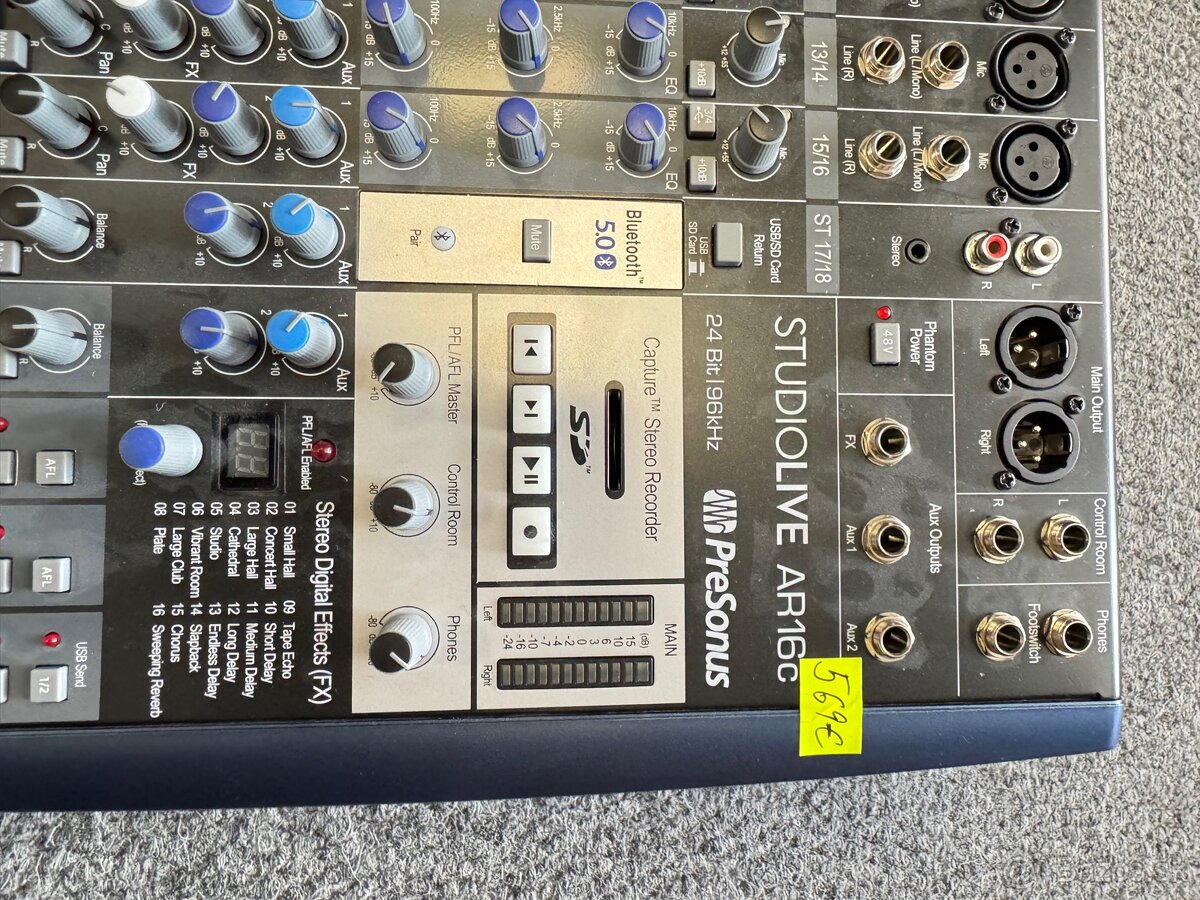 Mixer Presonus studio live AR16c - 2