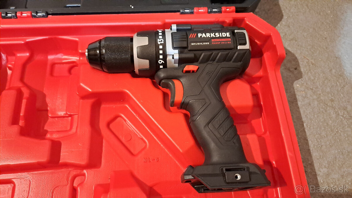 parkside performance aku vŕtačka 20V B2 60NM - 2
