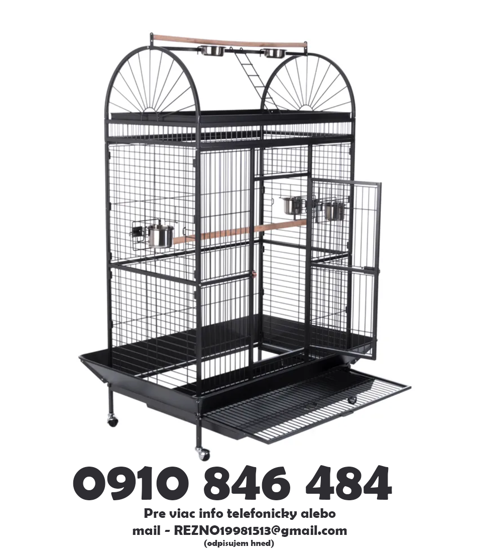 Luxusná klietka pre papagáje 🦜 – Bezpečná, Pevná, Nová - 2