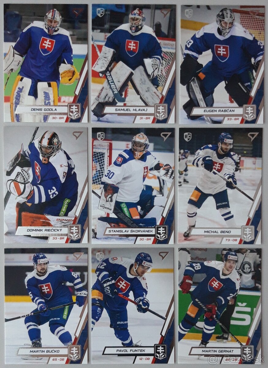 Hokejové kartičky HOKEJOVÉ SLOVENSKO 2023 BASE SET /KOMPLET/ - 2